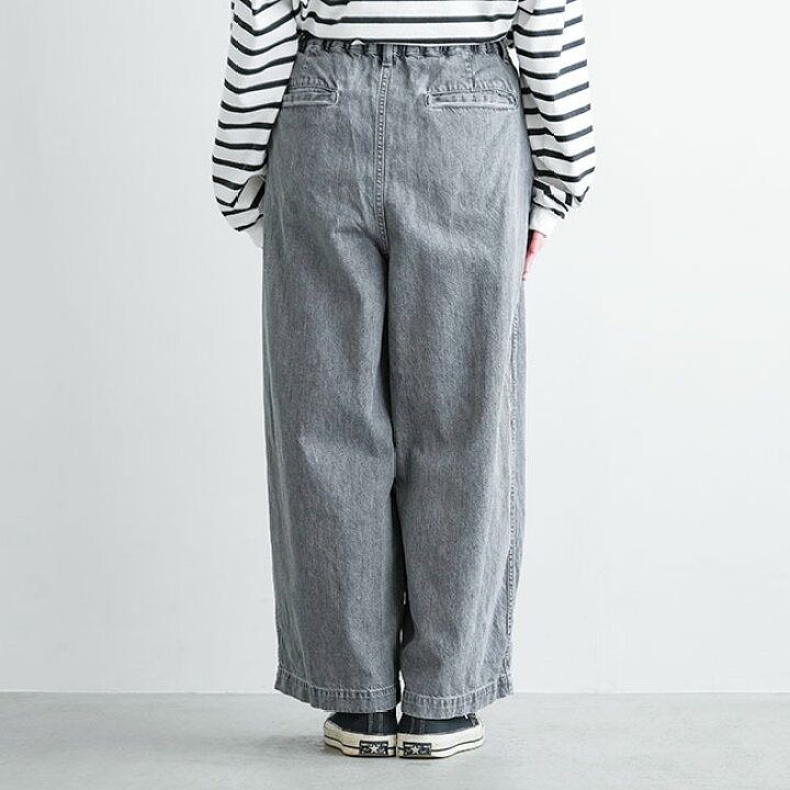 楽天市場】[A12411]HARVESTY(ハーベスティ) BLACK DENIM CIRCUS BAGGY 