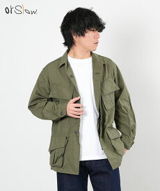 [01-6010-76]orSlow(オアスロウ) U.S.ARMY RIPSTOP MILITARY JACKET US アーミーリップストップミリタリージャケット ジャングルファティーグ メンズ アウター