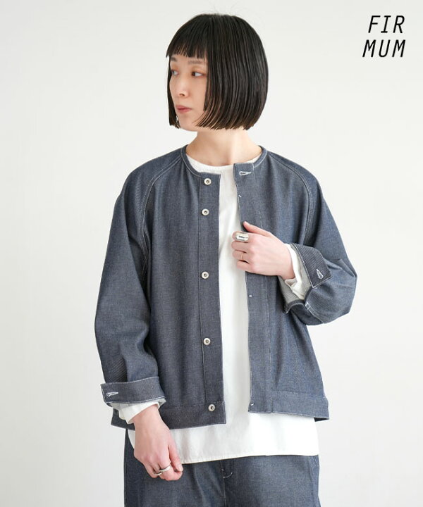 楽天市場】[CA-FR0608DG]FIR MUM(フィルマム) FRSNBL ノーカラーデニム 