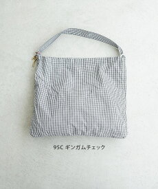 【TIME SALE 20%OFF】[MC1523]MASTER&Co.(マスターアンドコー) GINGHAM CHECK SHOULDER BAG WITH No.7 CHARM　ギンガムチェック ショルダーバッグ