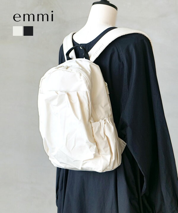楽天市場】emmi(エミ) eco 撥水ミニギャザーボディーバックパック 