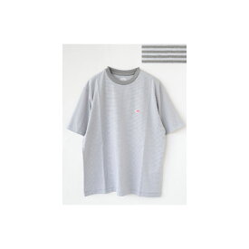 ◇[DT-C0195CVT]DANTON(ダントン) CVT-T/C INNER T-SHIRT(インナーロゴTシャツ)/レディース/トップス/ロゴT/半袖/ボーダー【メール便対応可】