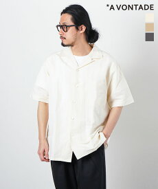 [VTD-0383-SH]A VONTADE(アボンタージ) Open Collar Shirts S/S オープンカラーシャツ ショートスリーブ