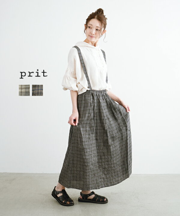 楽天市場】【50%OFF】[P71411]prit(プリット) リネントラッドチェック 