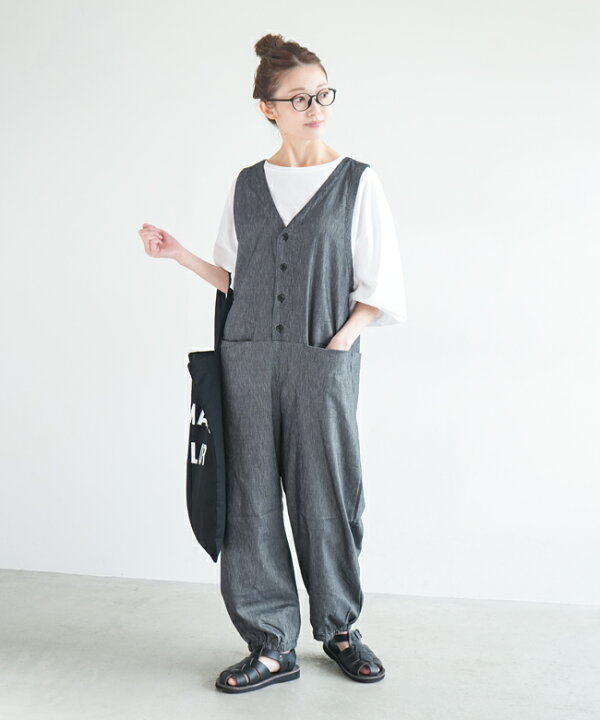 楽天市場】【40%OFF】[P92402]prit(プリット) 裾ゴムオールインワン 
