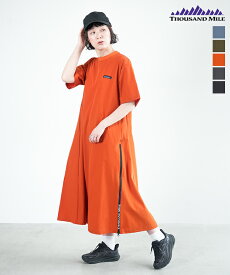 [TM241NP00132]THOUSAND MILE(サウザンドマイル) SHORT SLEEVE DRESS ショートスリーブドレス ワンピース