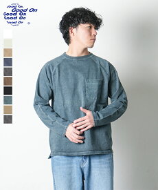 [GOLT1805] GOOD ON(グッドオン) L/S HEAVY RAGLAN POCKET TEE ロングスリーブ ヘビー ラグラン ポケット Tシャツ