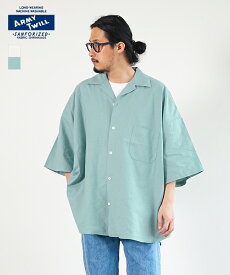 [AM-2417006]ARMY TWILL(アーミーツイル) Cotton Linen Slab H/S Big Shirt コットンリネンスラブ ハーフスリーブ ビッグシャツ