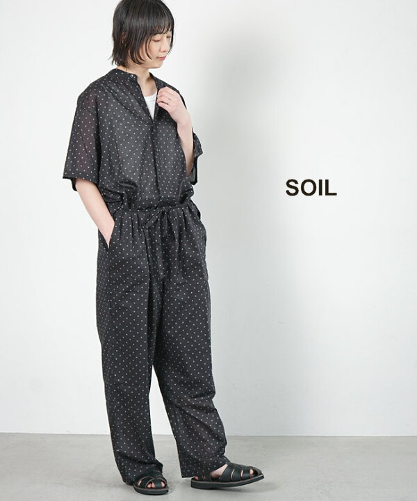 楽天市場】SOIL(ソイル) COTTON VOILE DOT PRINT BANDED COLLAR SHORT 