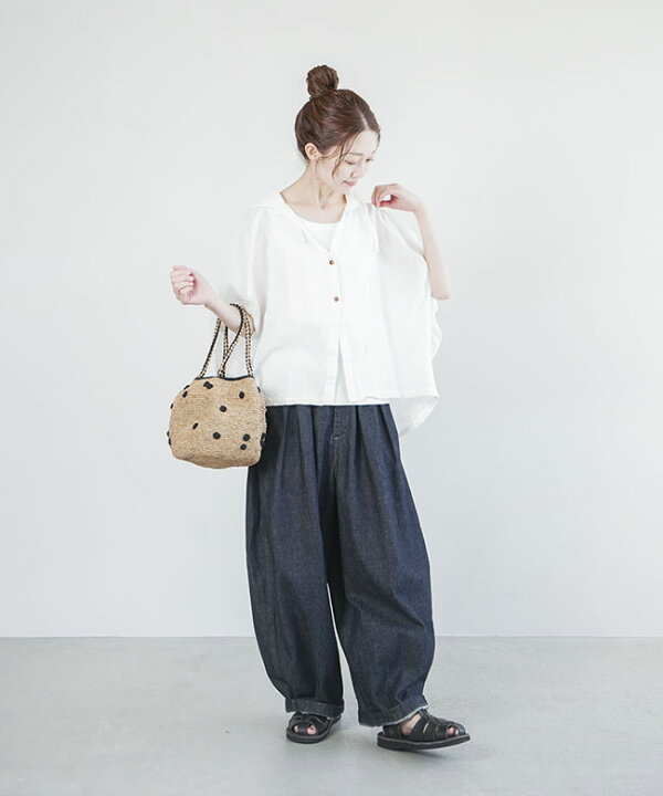 楽天市場】【30%OFF】[TB24209]tumugu(ツムグ) 綿麻先染めボイル 