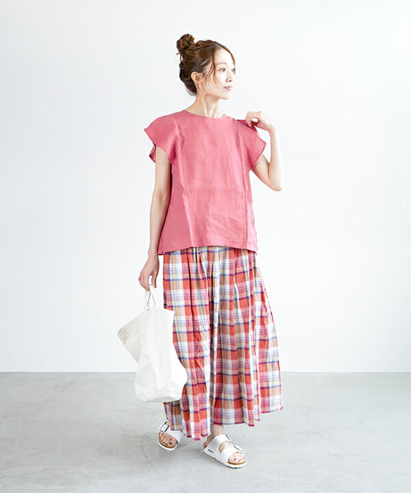楽天市場】【SALE 50%OFF】[242105]ina(イナ) 裾フリンジ タック 