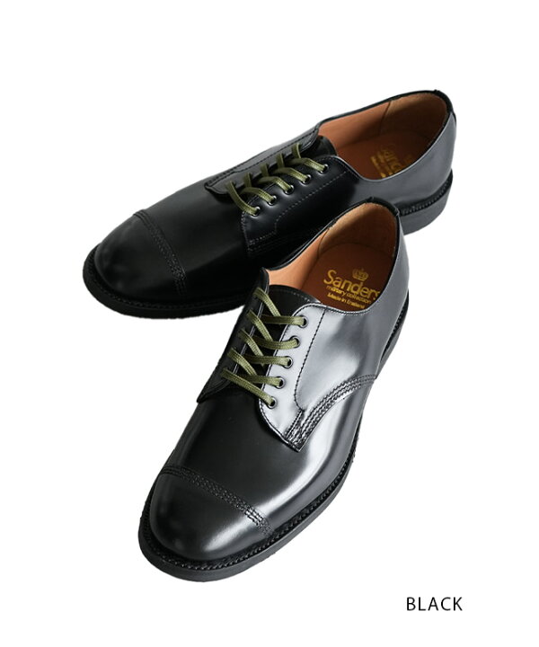 楽天市場】[1128B]【替え紐付属】SANDERS(サンダース) MILITARY DERBY 