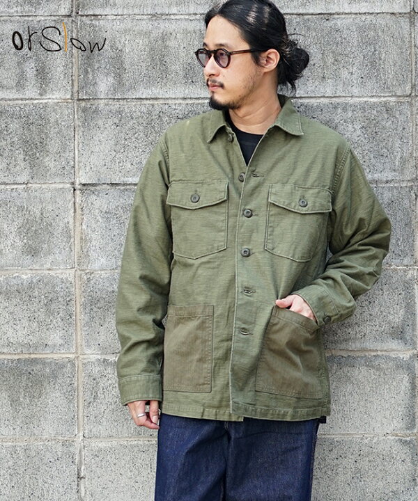 楽天市場】[03-8345-77]orSlow(オアスロウ) 4 POCKETS U.S ARMY SHIRT 