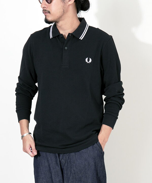 楽天市場】[M3636]FRED PERRY(フレッドペリー) LS TWIN TIPPED SHIRT 