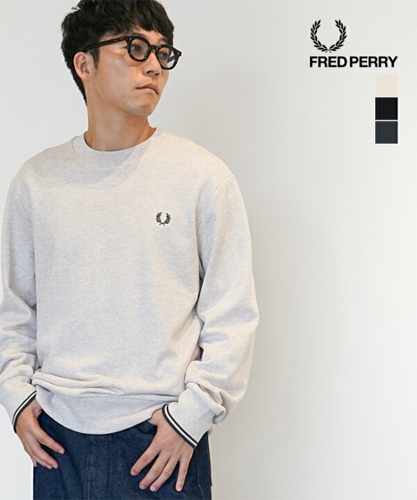 楽天市場】[M7535]FRED PERRY(フレッドペリー) Crew Neck Sweatshirt 