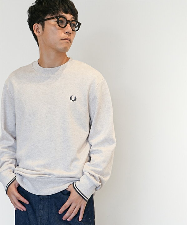 楽天市場】[M7535]FRED PERRY(フレッドペリー) Crew Neck Sweatshirt 