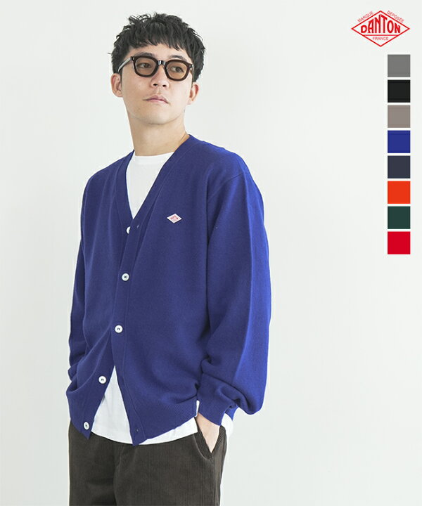 楽天市場】◇DANTON(ダントン) V NECK CARDIGAN ラムウールVネック 
