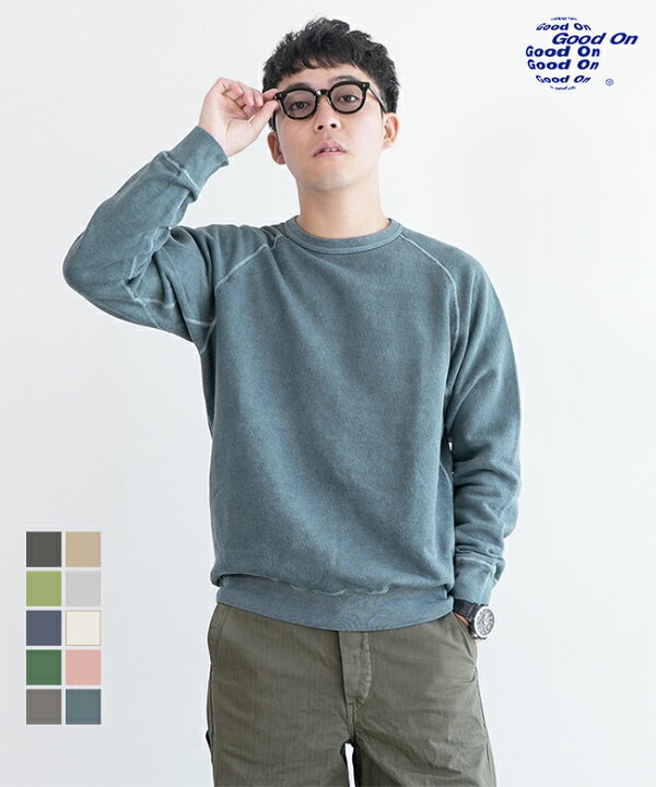 楽天市場】[GOBW-101P/C]GOOD ON(グッドオン) L/S RAGLAN CREW SWEAT 