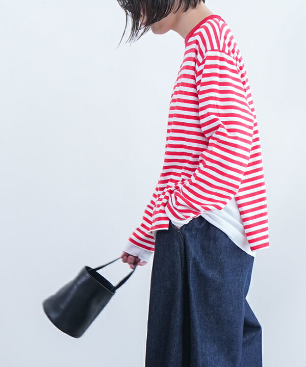 楽天市場】[MEY-1739]MEYAME(メヤメ)BORDER DOUBLE LONG SLEEVE TEE  