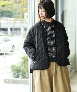 Gymphlex(�W���t���b�N�X) QUILT DOWN COLLARLESS JACKET �L���g�_�E���J���[���X�W���P�b�g �A�E�^�[ ���f�B�[�X [GY-A0431NYM]