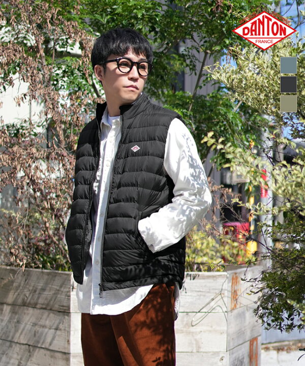楽天市場】◇[DT-A0565NRP]DANTON(ダントン)MIDDLE DOWN ZIP VEST 