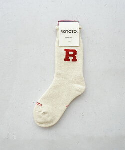 [R1552]ROTOTO(���g�g)RAFFY SWEAT SOCKS �hR LOGO�h ���t�B�X�E�F�b�g�\�b�N�X�y���[���֑Ή��z