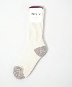 [R1255]ROTOTO(���g�g)COARSE RIBBED OLDSCHOOL CREW SOCKS �\�b�N�X �C���y���[���֑Ή��z