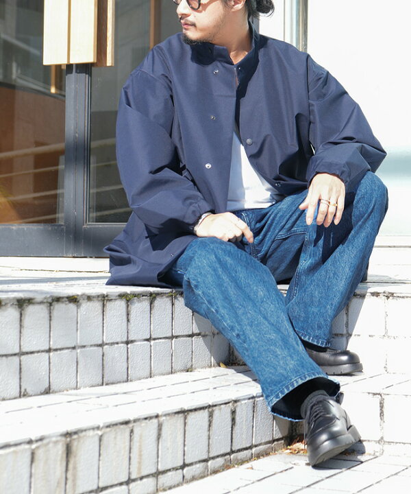 楽天市場】[251-91507]EVCON(エビコン) 1TUCK BAGGY DENIM BIO 1タック 