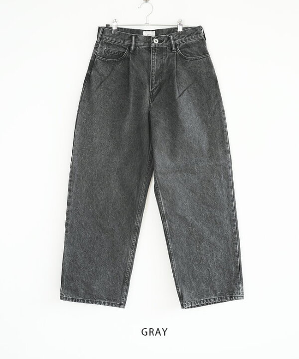 楽天市場】[251-91507]EVCON(エビコン) 1TUCK BAGGY DENIM BIO 1タック 