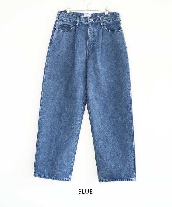 楽天市場】[251-91507]EVCON(エビコン) 1TUCK BAGGY DENIM BIO 1タック 