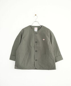 [DT-A0473CFD]DANTON(_g) _Ev[tJ[XV[gWPbg WOMEN'S DOWNPROOF COLLARLESS SHORT JACKET CgAE^[