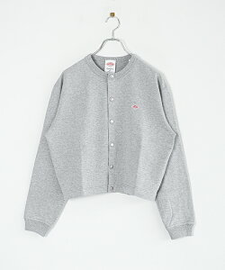 ��DANTON(�_���g��) �E�B�����Y �R�b�g���e���[ �N���[�l�b�N�J�[�f�B�K�� WOMEN'S COTTON TERRY CREW NECK CARDIGAN ���f�B�[�X �g�b�v�X [DT-C0405CIN]