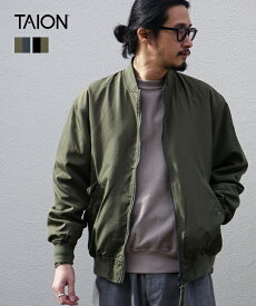 【SALE 20%OFF】[TAION-R111M1NDML-1]TAION(タイオン) NON DOWN MILITARY REVERSIBLE MA-1 ノンダウンミリタリーリバーシブルMA-1 メンズ トップス ライトアウター[25pr]