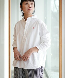 [DT-B0281SOX]DANTON(_g) ROUND COLLAR P.O SHIRT L/S EhJ[ vI[o[ Vc OX[u fB[X gbvX uEX