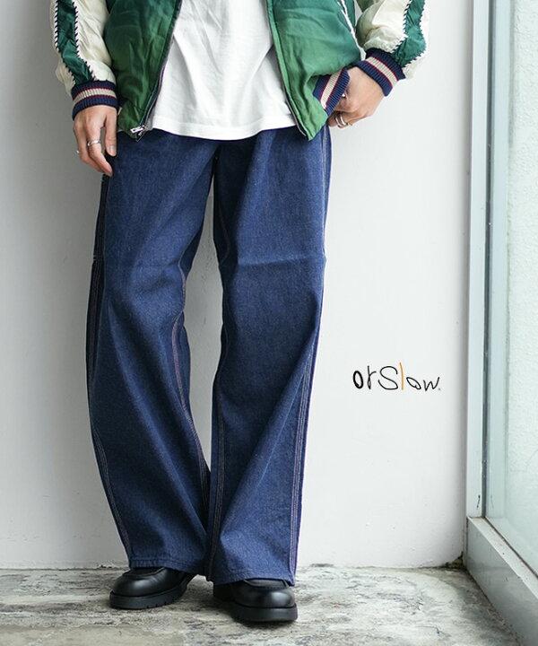 楽天市場】orSlow(オアスロウ) WIDE FIT 30`S PAINTER PANTS DENIM 