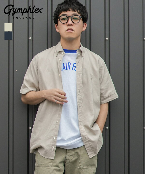 楽天市場】Gymphlex(ジムフレックス) B.D. SHIRT S/S ボタンダウン 