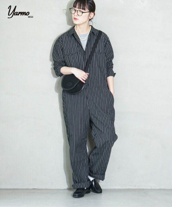 楽天市場】Yarmo(ヤーモ) Boiler Suit_C/L Stripe ボイラースーツ 