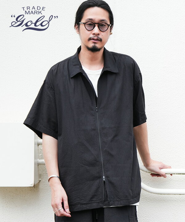 楽天市場】【SALE 30%OFF】gold(ゴールド) VAT DYE CHAMBRAY ZIP SHIRT 