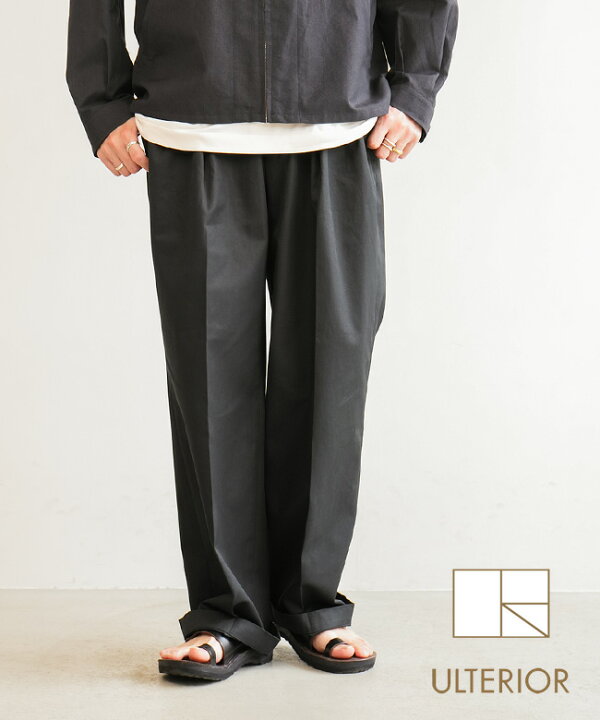 楽天市場】ULTERIOR(アルテリア) FINX COTTON GABARDINE TUCKED 