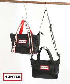 [UBS1203KBM]HUNTER(ハンター) NYLON MINI TOPCLIP TOTE ナイロンミニトップクリップトート ハンドバッグ ショルダーバッグ