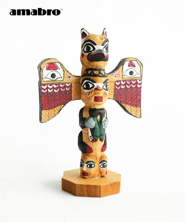 楽天市場】amabro(アマブロ) WOODEN CARVING TOTEM POLE タイプA 