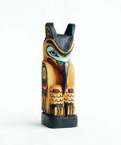 [2081]amabro(A}u) WOODEN CARVING TOTEM POLE ^CvD EbfJ[rOg[e|[ ؐ u