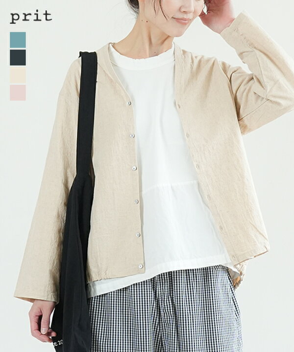 楽天市場】【SALE 50%OFF】prit(プリット) 20/1リネンコットンボイル裾 