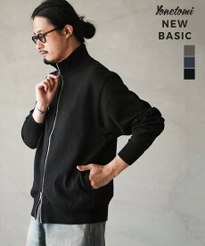[95-254-005]Yonetomi NEW BASIC(ヨネトミニューベーシック) WAVECOTTON KNIT B/L / ウェーブコットンニットブルゾン