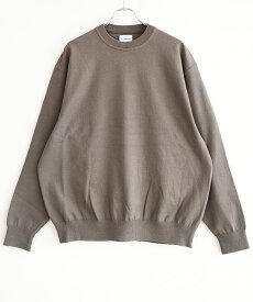 [95-254-006]Yonetomi NEW BASIC(ヨネトミニューベーシック) WAVECOTTON KNIT P/O / ウェーブコットンニットプルオーバー