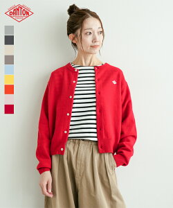 [DT-D0031LMW]DANTON(_g)CREW NECK CARDIGAN(N[lbNJ[fBK)/J[f/jbg//E[