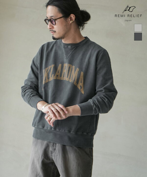 楽天市場】REMI RELIEF(レミレリーフ) SP加工裏毛クルー(OKLAHOMA 