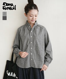 [D-6125412]DANA FANEUIL(ダナファヌル)シャギーチェック長袖シャツ