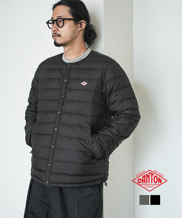 楽天市場】◇【収納袋付き】DANTON(ダントン) INNNER DOWN CREWNECK 