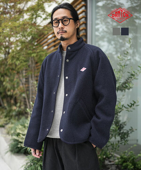 楽天市場】◇DANTON(ダントン) WOOL LIGHT PILE STAND COLLAR JACKET 